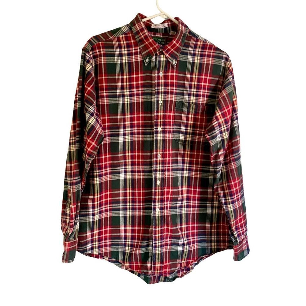 Thomas & Moore Long Sleeve Button Down Cotton Shirt Large